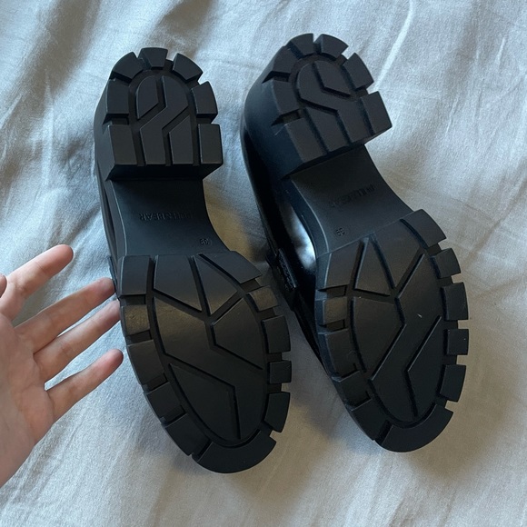 NWOT Black Platform Pull&Bear Penny Loafers | Women’s Sz 9 - Picture 5 of 6